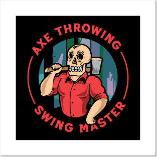 Throwing Axe Swing Master Posters and Art